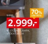 stojací lampa, výška 138 cm