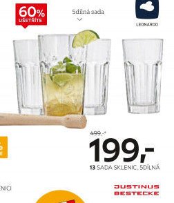 Sada sklenic, 5dílná