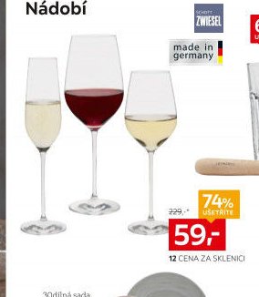 Sklenice na sekt, 12 ks
