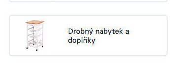 Drobný nábytek a doplňky