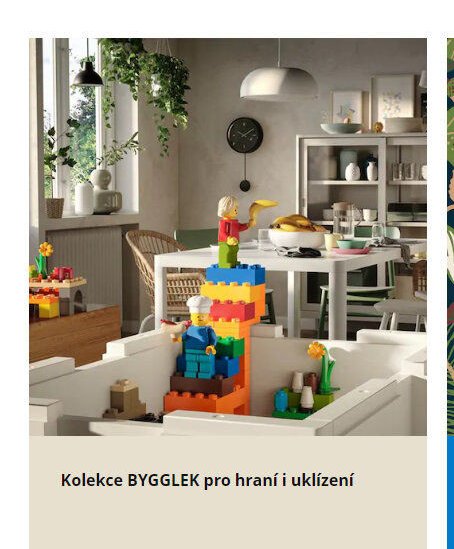 Kolekce BYGGLEK pro hraní i uklízení