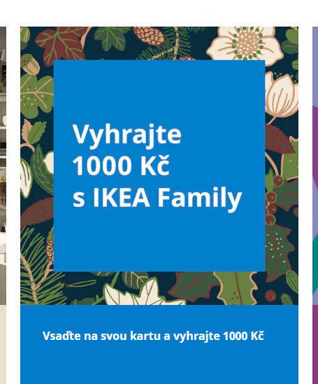 Soutěž o 1000 Kč s IKEA Family