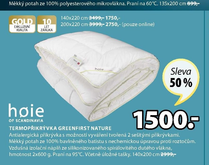 TERMOPŘIKRÝVKA GREENFIRST NATURE