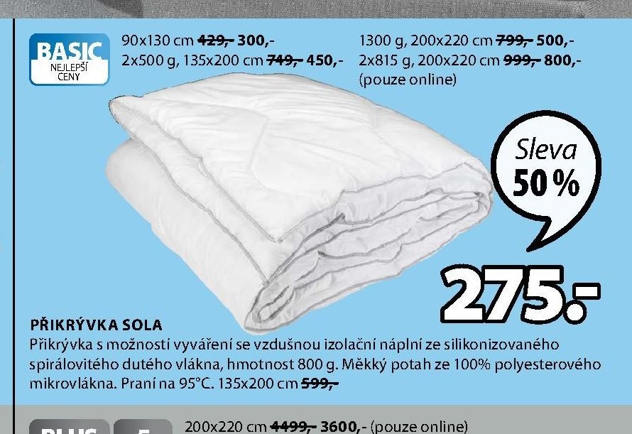 Přikrývka SOLA