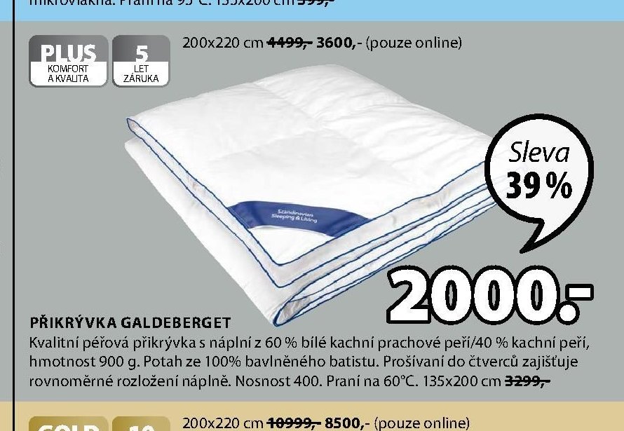 Přikrývka GALDEBERGET