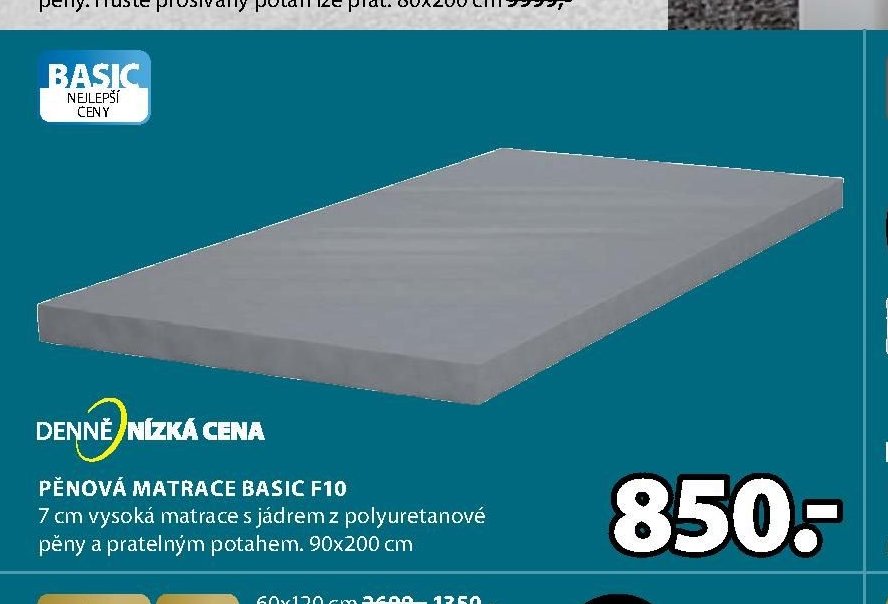 Pěnová matrace BASIC F10
