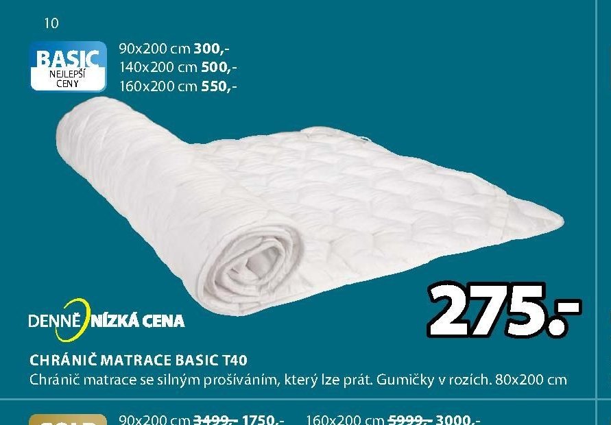 CHRÁNIČ MATRACE BASIC T40