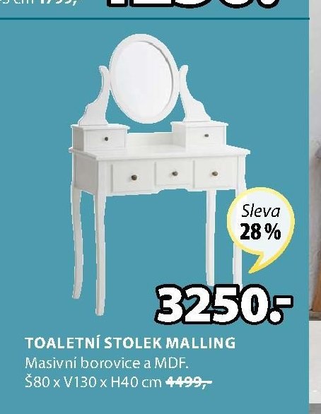 TOALETNÍ STOLEK MALLING