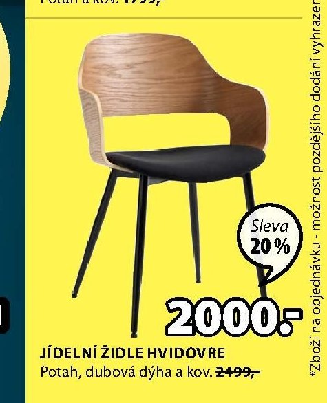 JÍDELNÍ ŽIDLE HVIDOVRE