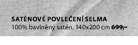 SATÉNOVÉ POVLEČENÍ SELMA