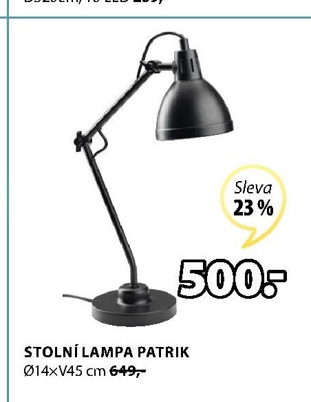 Stolní lampa Patrik