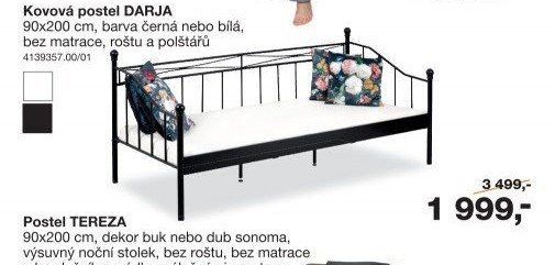 Kovová postel DARJA
