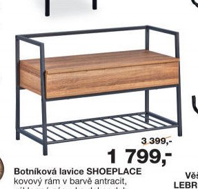 Botníková lavice SHOEPLACE