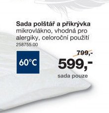 Sada polštář a přikrývka