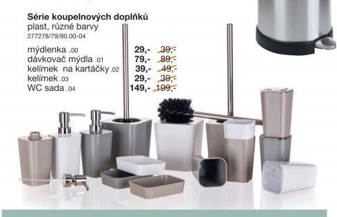 Série koupelnových doplňků