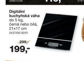 Digitální kuchyňská váha