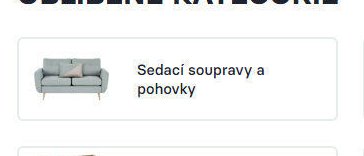 Sedací soupravy a pohovky