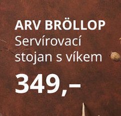 ARV BRÖLLOP Servírovací stojan s víkem