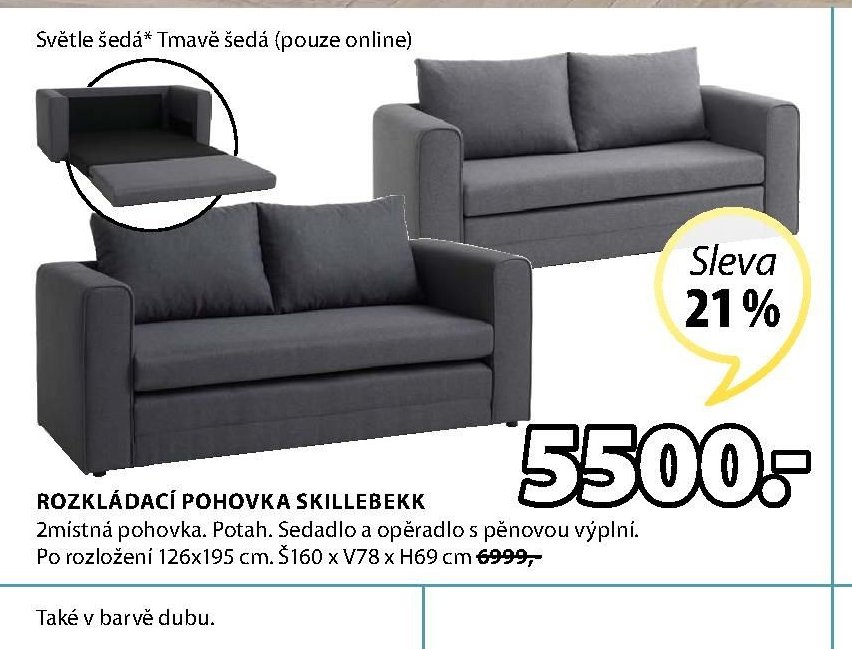 ROZKLÁDACÍ POHOVKA SKILLEBEKK