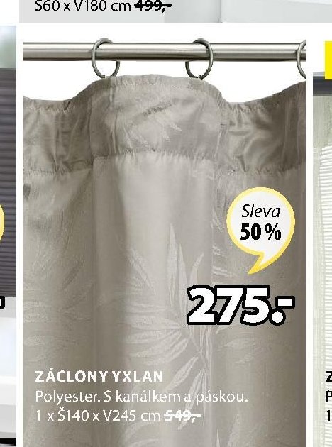 ZÁCLONY YXLAN