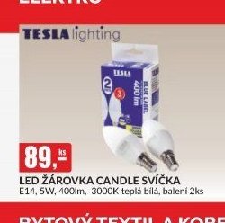 LED žárovka candle svíčka