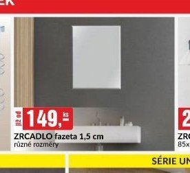 Zrcadlo fazeta 1,5 cm