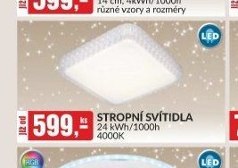 Stropní svítidla 24 kWh