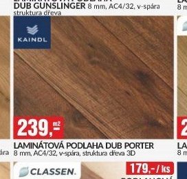 LAMINATOVA PODLAHA DUB PORTER