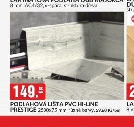 PODLAHOVA LISTA PVC HI-LINE PRESTIGE