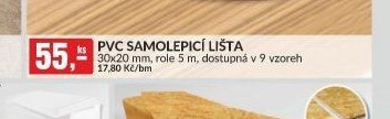 PVC SAMOLEPICÍ LIŠTA