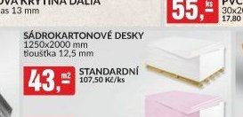 SÁDROKARTONOVÉ DESKY STANDARDNÍ
