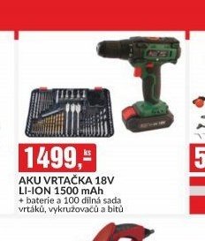 AKU VRTAČKA 18V LI-ION 1500 mAh