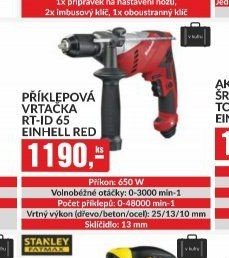 PŘÍKLEPOVÁ VRTAČKA RT-ID 65 EINHELL RED