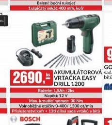 AKUMULÁTOROVÁ VRTAČKA EASY DRILL 1200