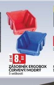 ZÁSOBNÍK ERGOBOX ČERVENÝ/MODRÝ