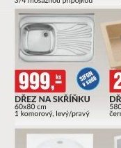 DŘEZ NA SKŘÍŇKU