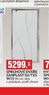 SPRCHOVÉ DVEŘE SANPLAST DJ/TX5