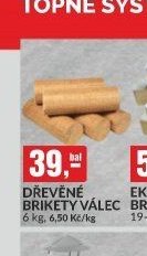 DŘEVĚNÉ BRIKETY VÁLEC