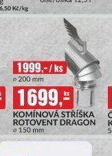 KOMÍNOVÁ STŘÍŠKA ROTOVENT DRAGON
