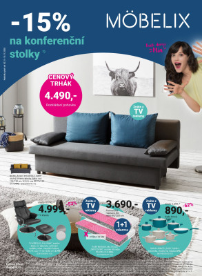 akční leták Möbelix 2.11.2020-15.11.2020