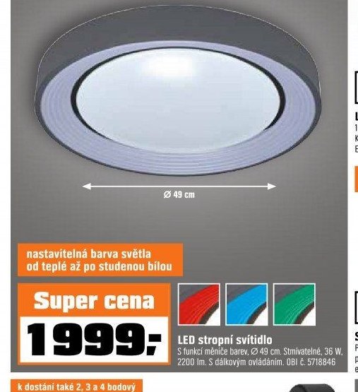 LED stropní svítidlo