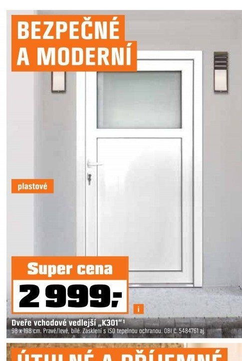 Dveře vchodové vedlejší K301