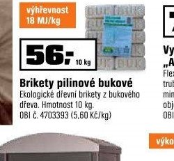 Brikety pilinové bukové