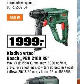 Kladivo vrtací Bosch PBH 2100 RE