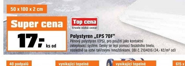 Polystyren EPS 70F
