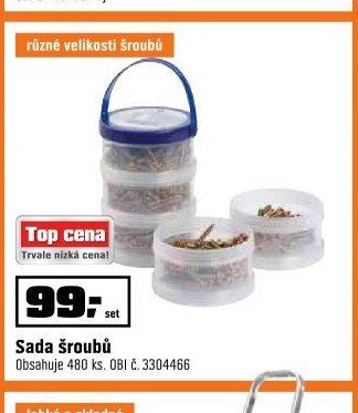 Sada šroubů