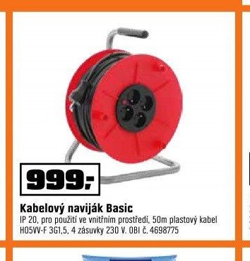 Kabelový naviják Basic