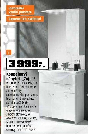 Koupelnová sestava Zoja