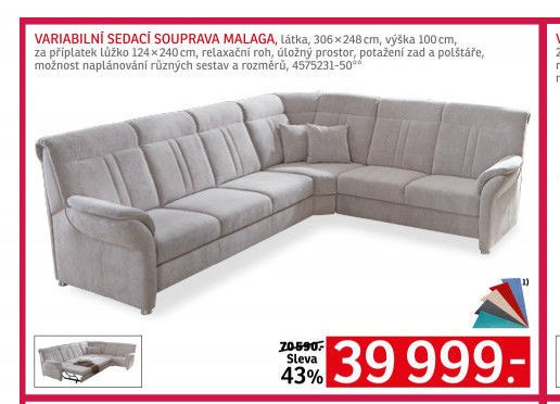 VARIABILNÍ SEDACÍ SOUPRAVA MALAGA