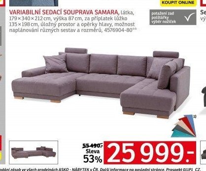 VARIABILNÍ SEDACÍ SOUPRAVA SAMARA